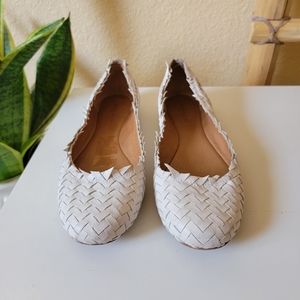 Coach Florence Woven Leather Flats size 6.5